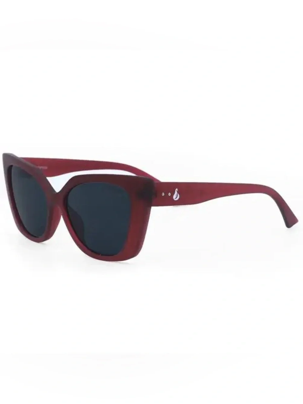 Topfoxx Sophia Burgundy Cat Eye Sunglasses Retro Old Hollywood Style
